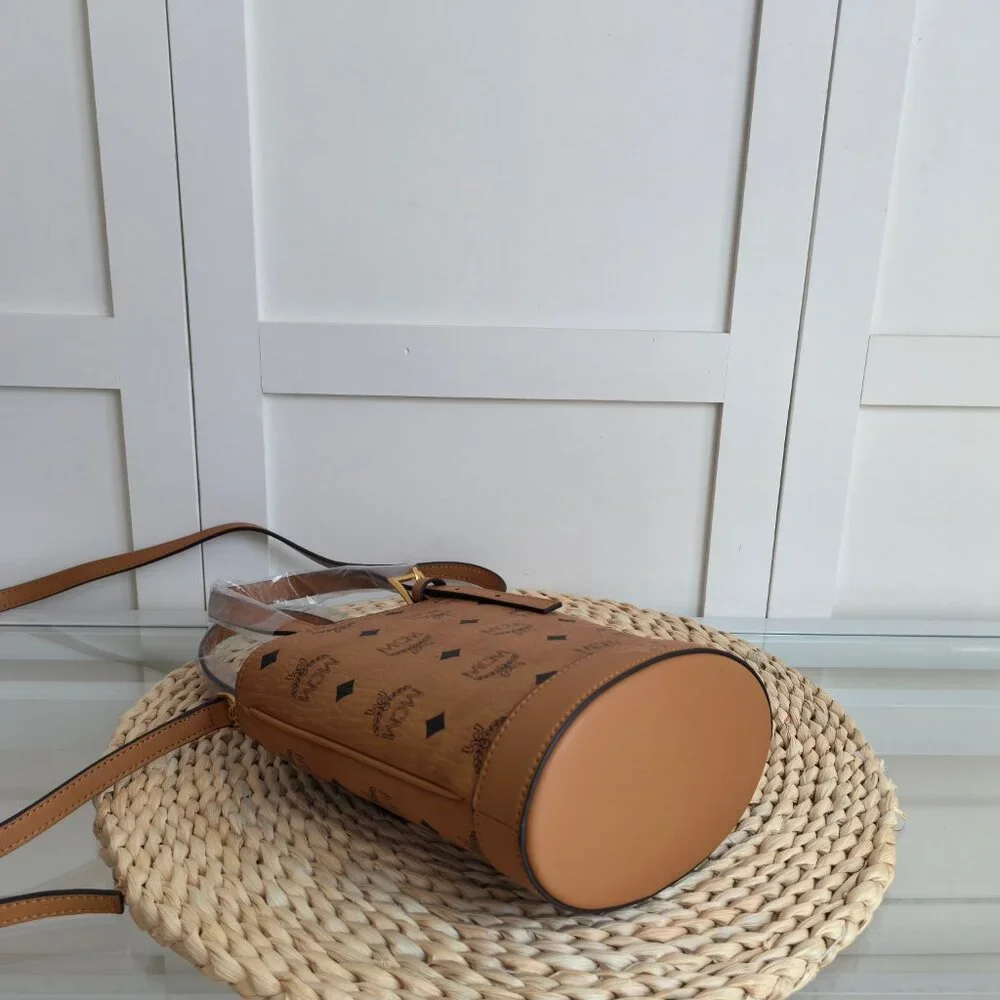 MCM AREN Mini Tote Bag Crossbody Bag Bucket Bag Women's Bag - Picture 5 of 8